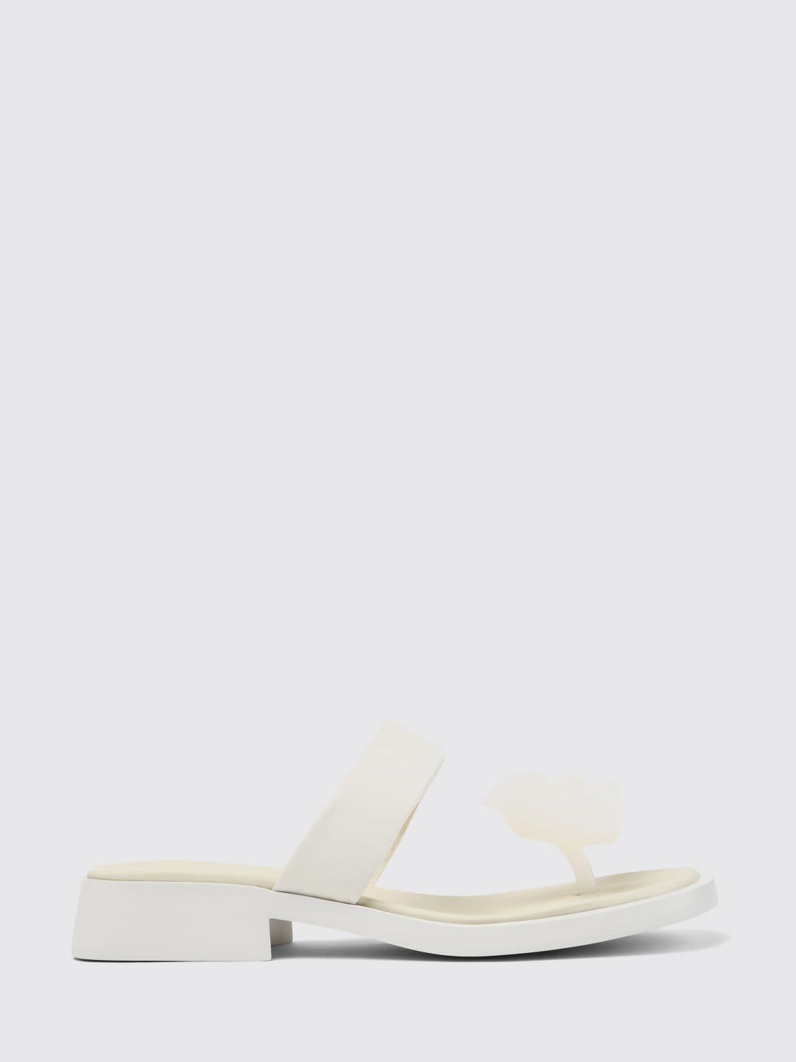 Camper Dana Leather and Silicone Sandals