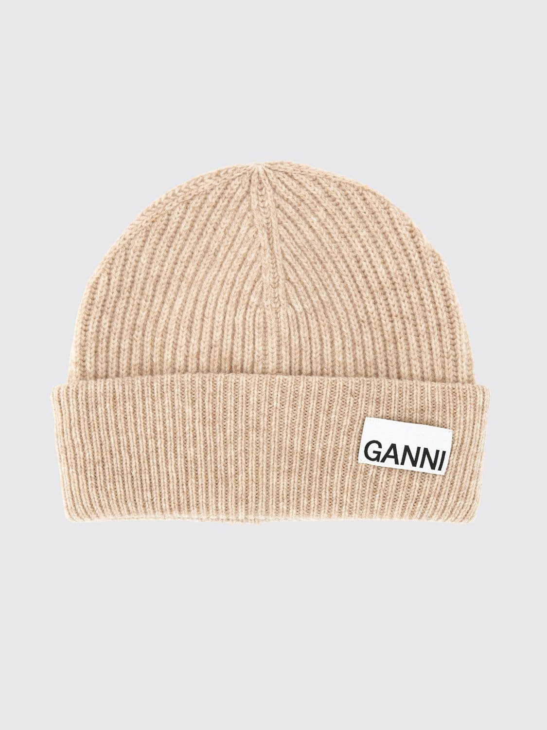 Ganni Hat Woman color Beige