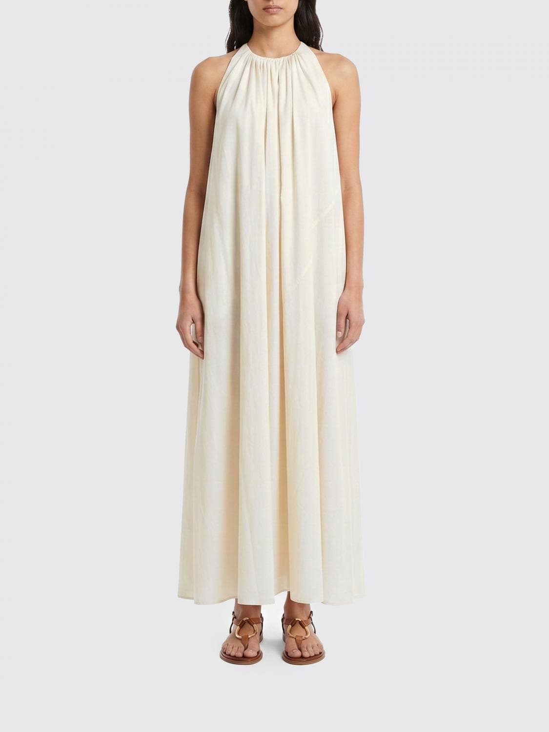 Alysi Long Cotton Poplin Dress · 44