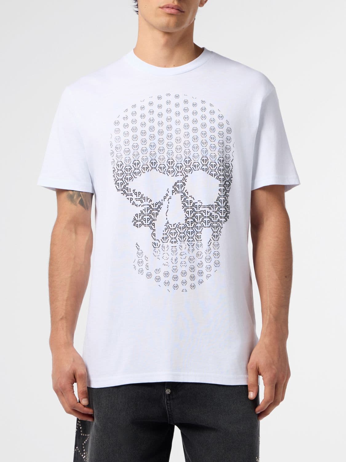 Philipp Plein Skull T-Shirt with Rhinestones