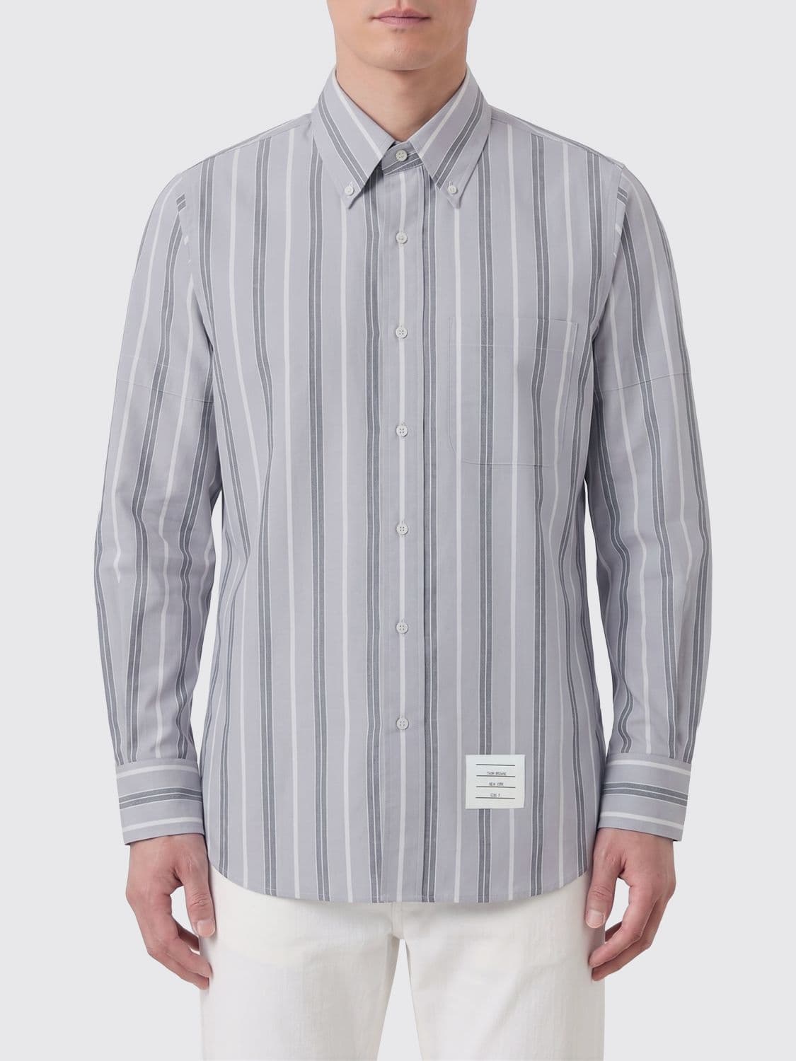 Thom Browne Striped Cotton Classic Shirt