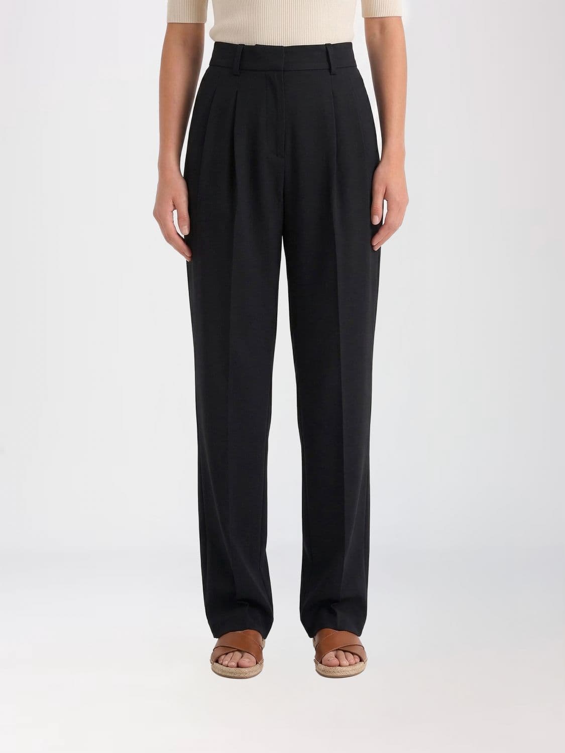 Michael Kors Tailored Virgin Wool Blend Trousers