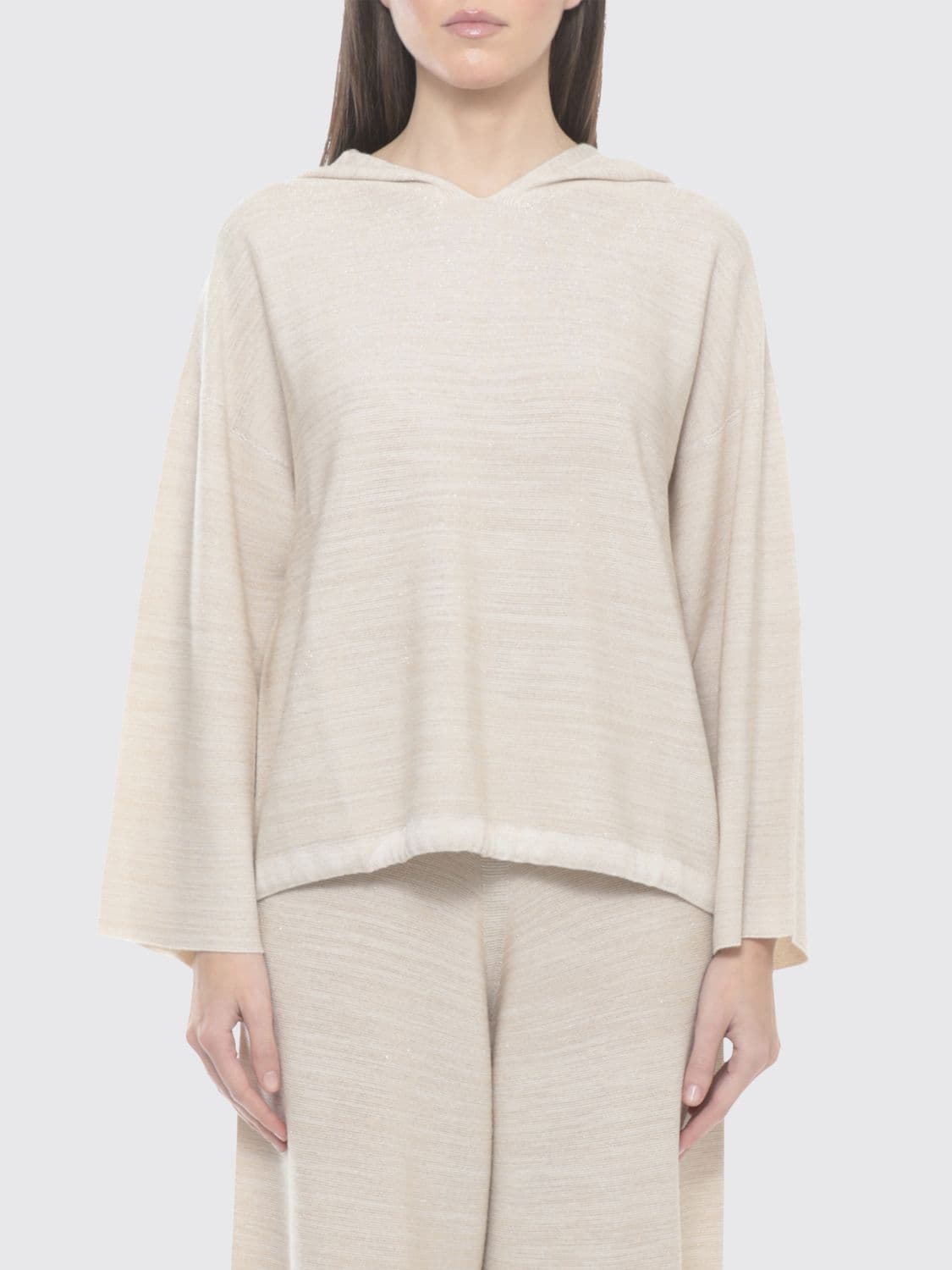 Fabiana Filippi Virgin Wool and Cotton Hoodie