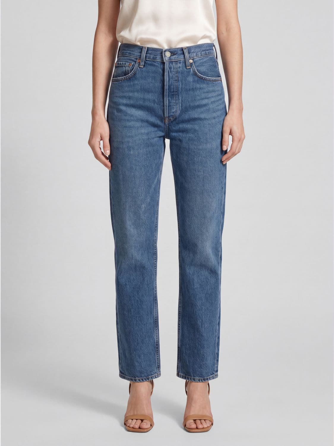 Agolde Jeans Woman color Blue