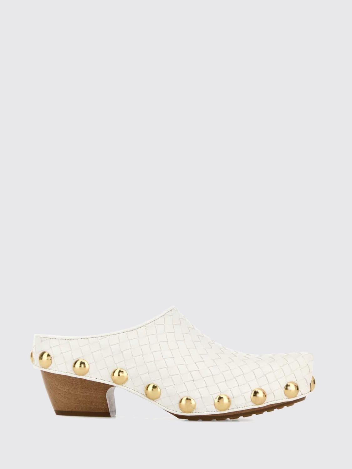 Bottega Veneta Gondola Woven Leather Mules with Studs