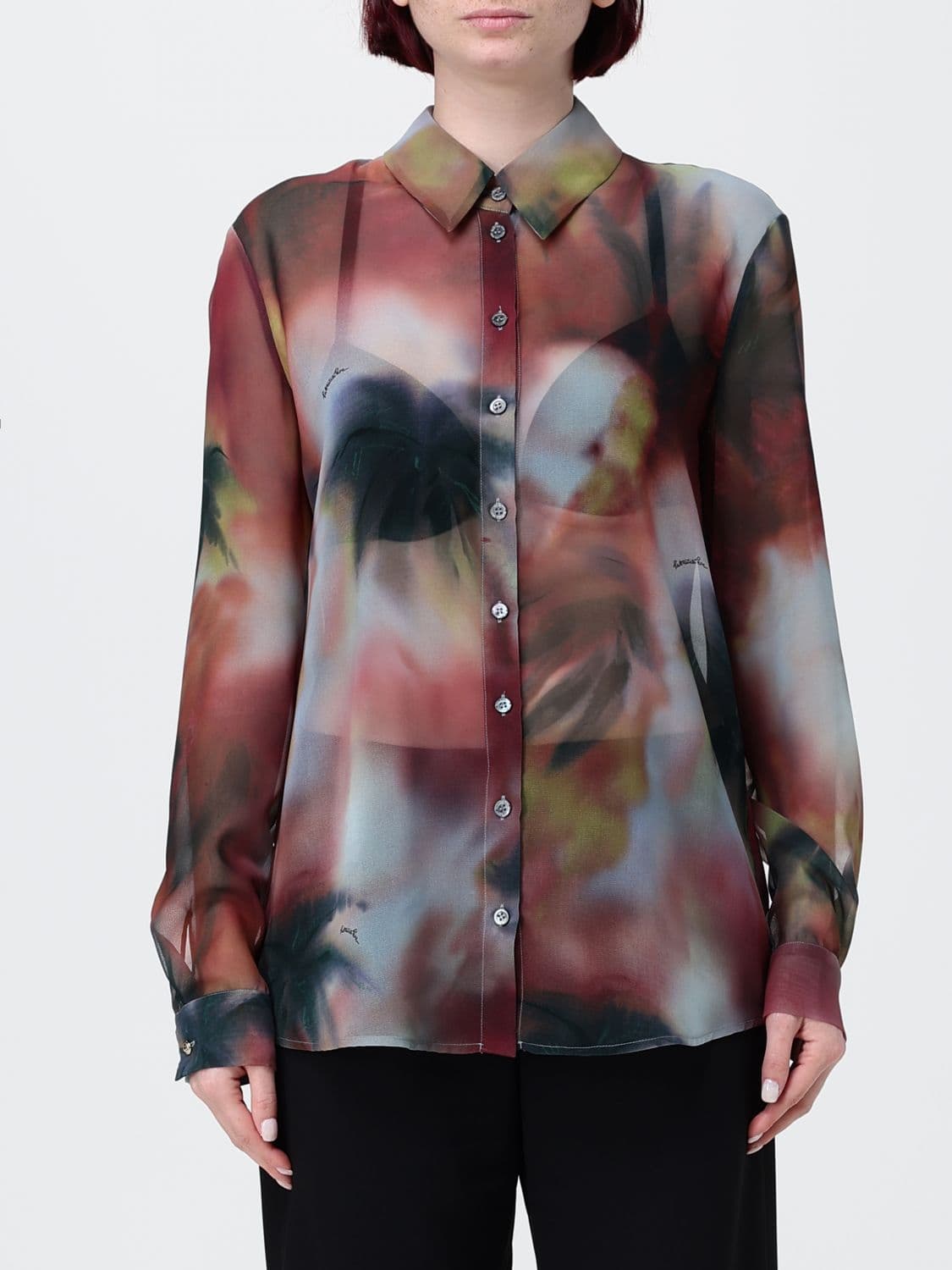 Patrizia Pepe Printed Organza Shirt