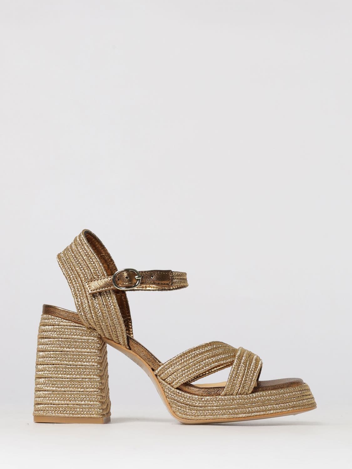 Castañer Valle Braided Raffia and Leather Sandal