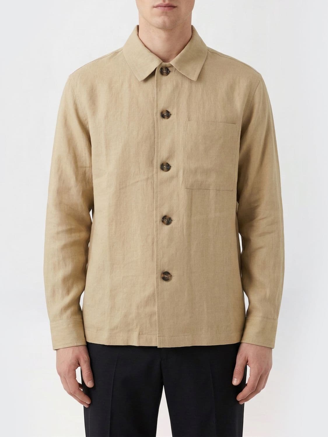 Le Kasha Linen Shirt Jacket