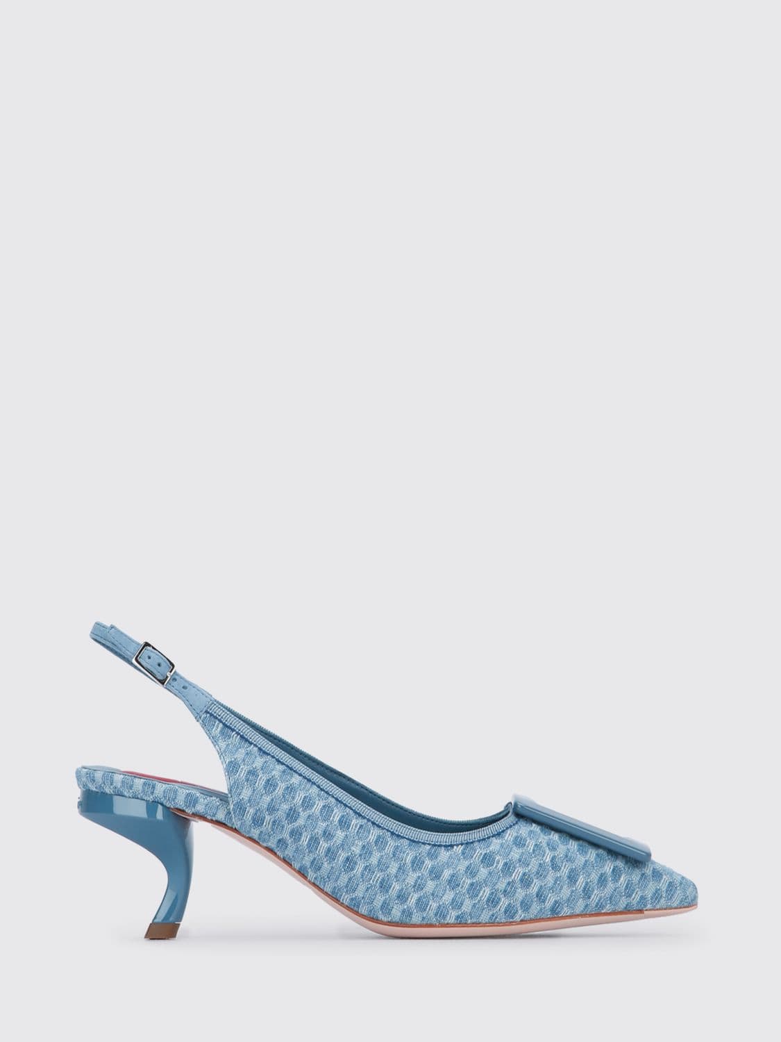 Roger Vivier Virgule Denim Slingbacks