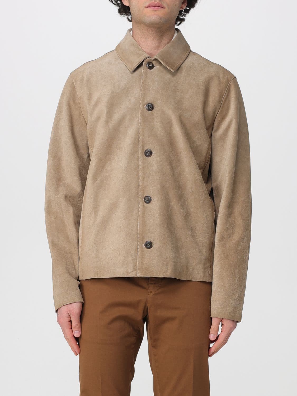 Fay Suede Shirt Jacket