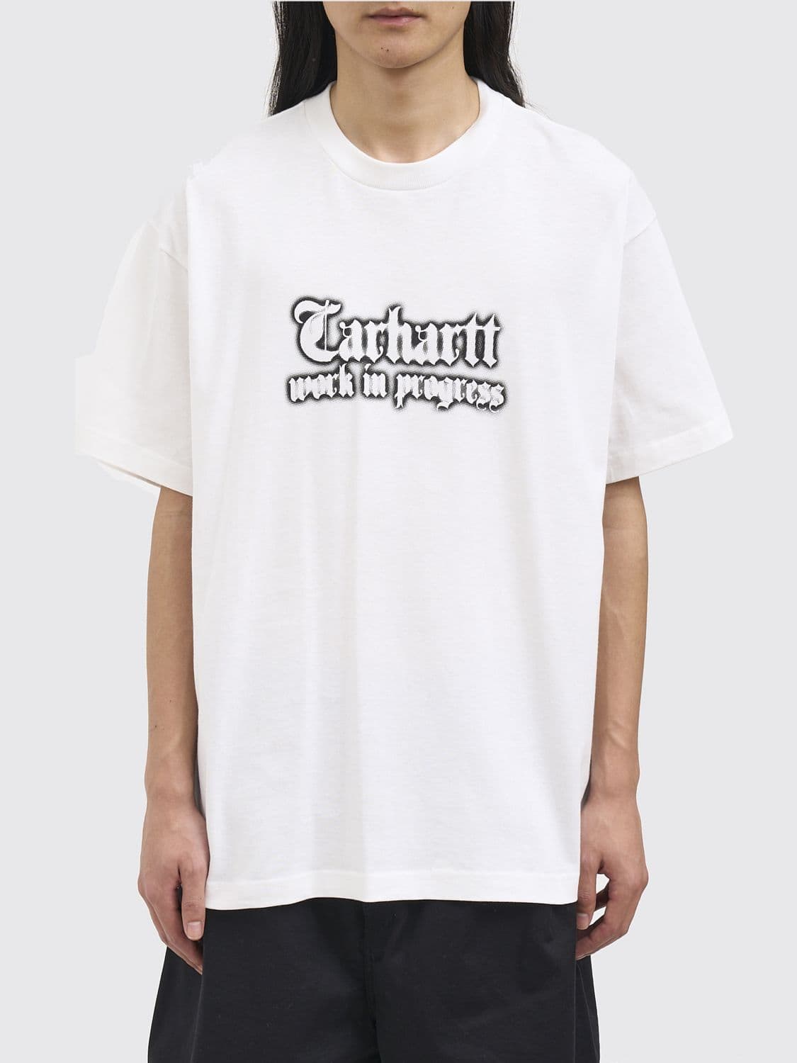 Carhartt Wip Cotton Crewneck T-shirt with Logo Print