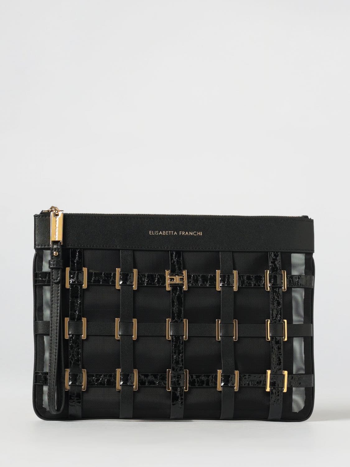 Elisabetta Franchi Mesh Nylon Clutch · OS