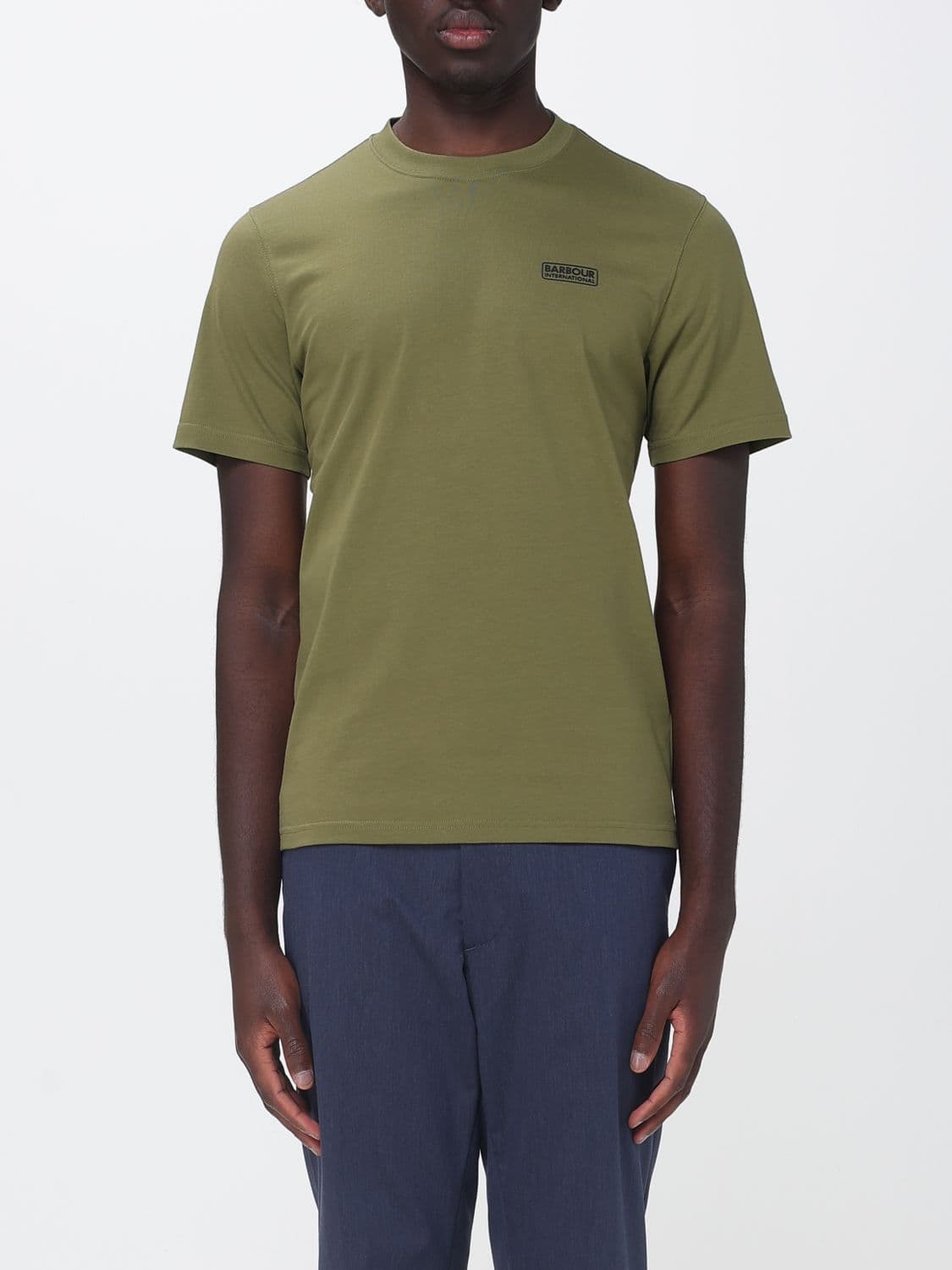 Barbour Cotton T-Shirt with Logo