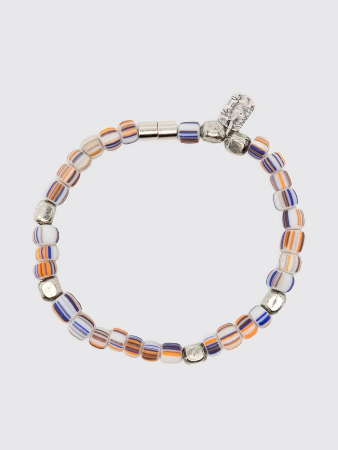 Paul Smith Striped Beaded Metal Bracelet · OS
