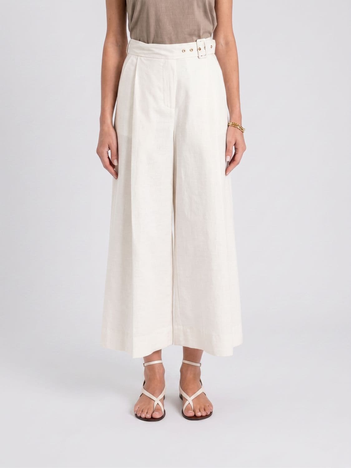 Twinset Cotton Cropped Trousers