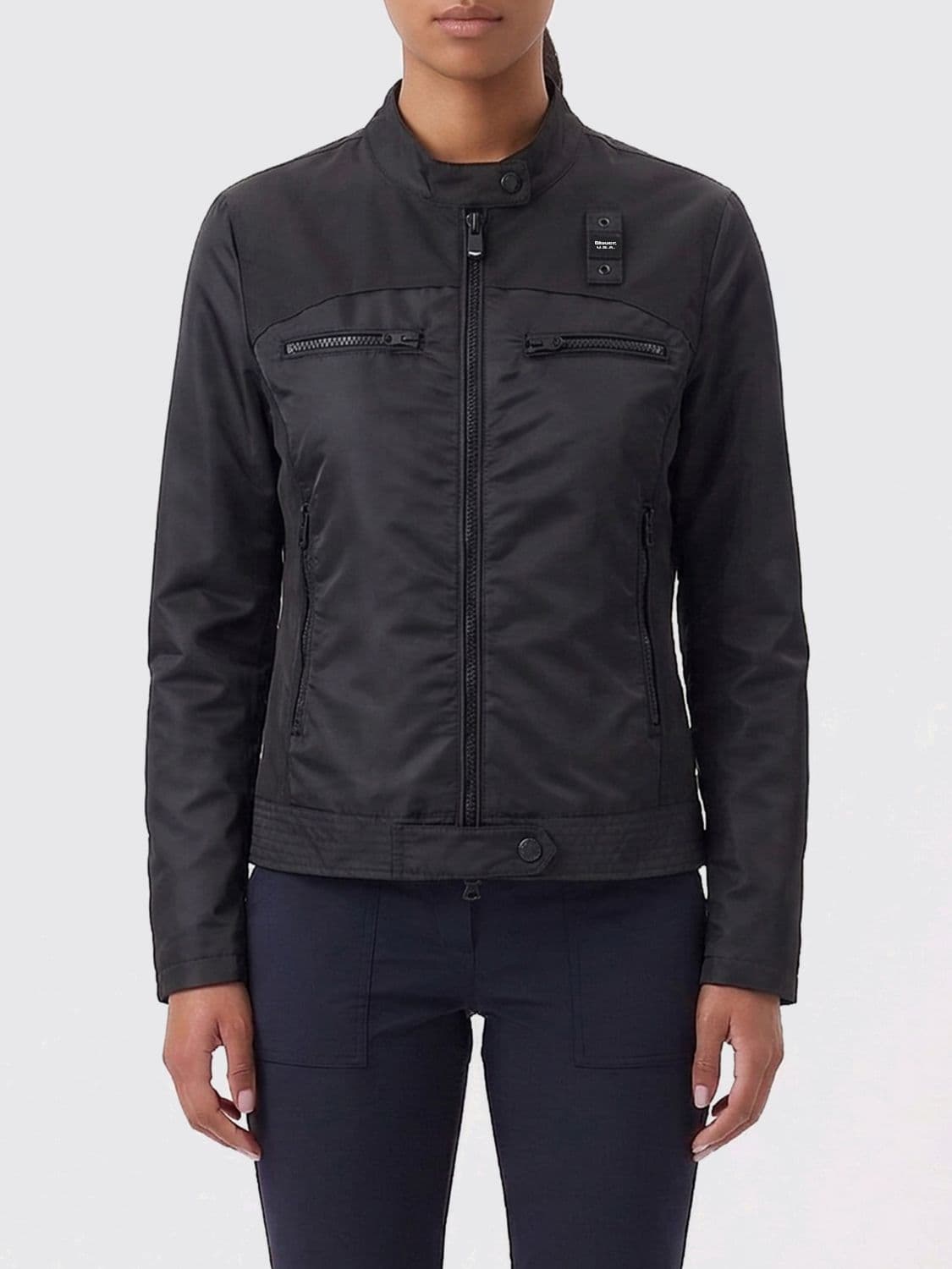Blauer Polyester Motorcycle Jacket