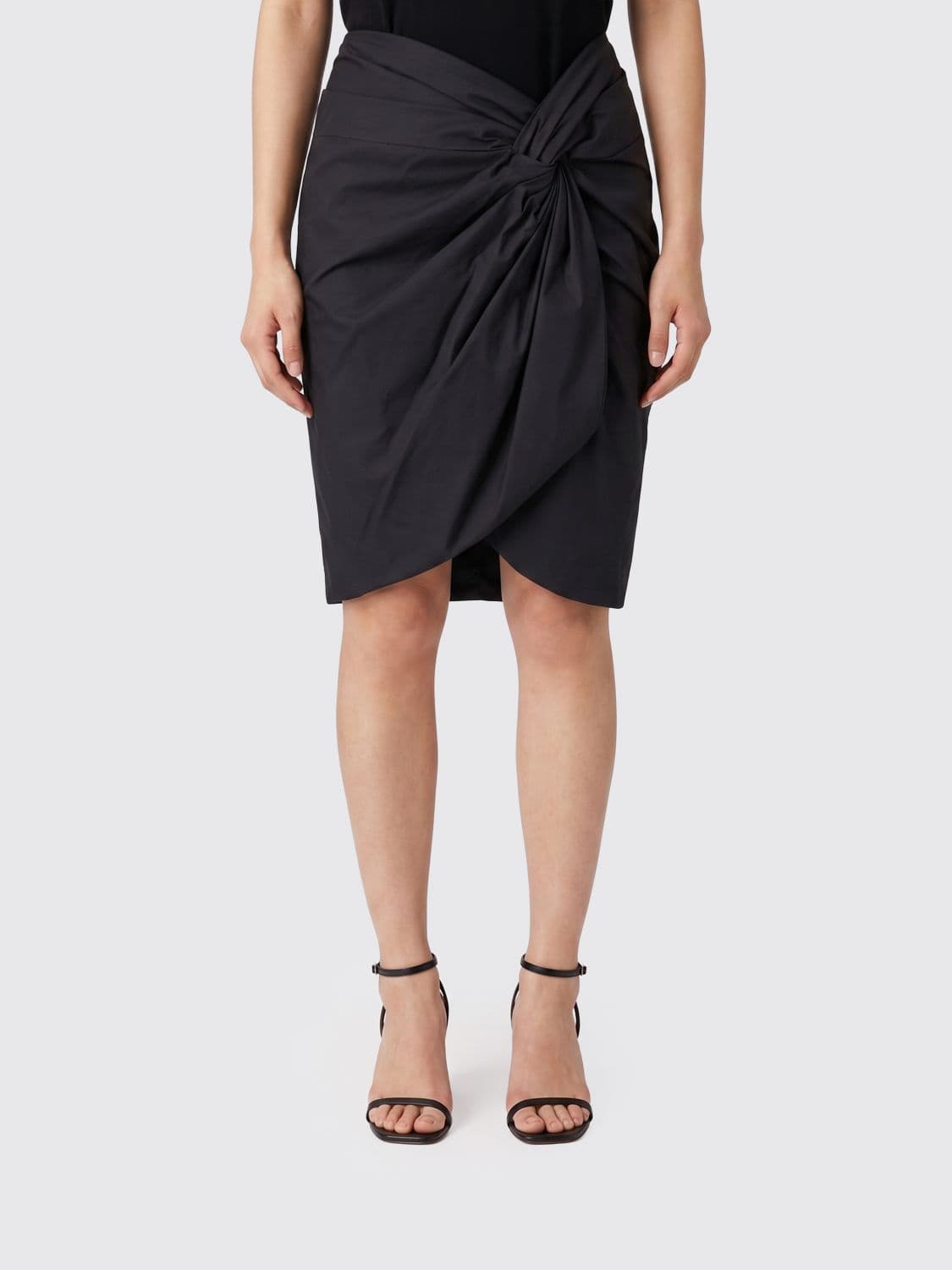 Federica Tosi Asymmetric Cotton Poplin Skirt · 42