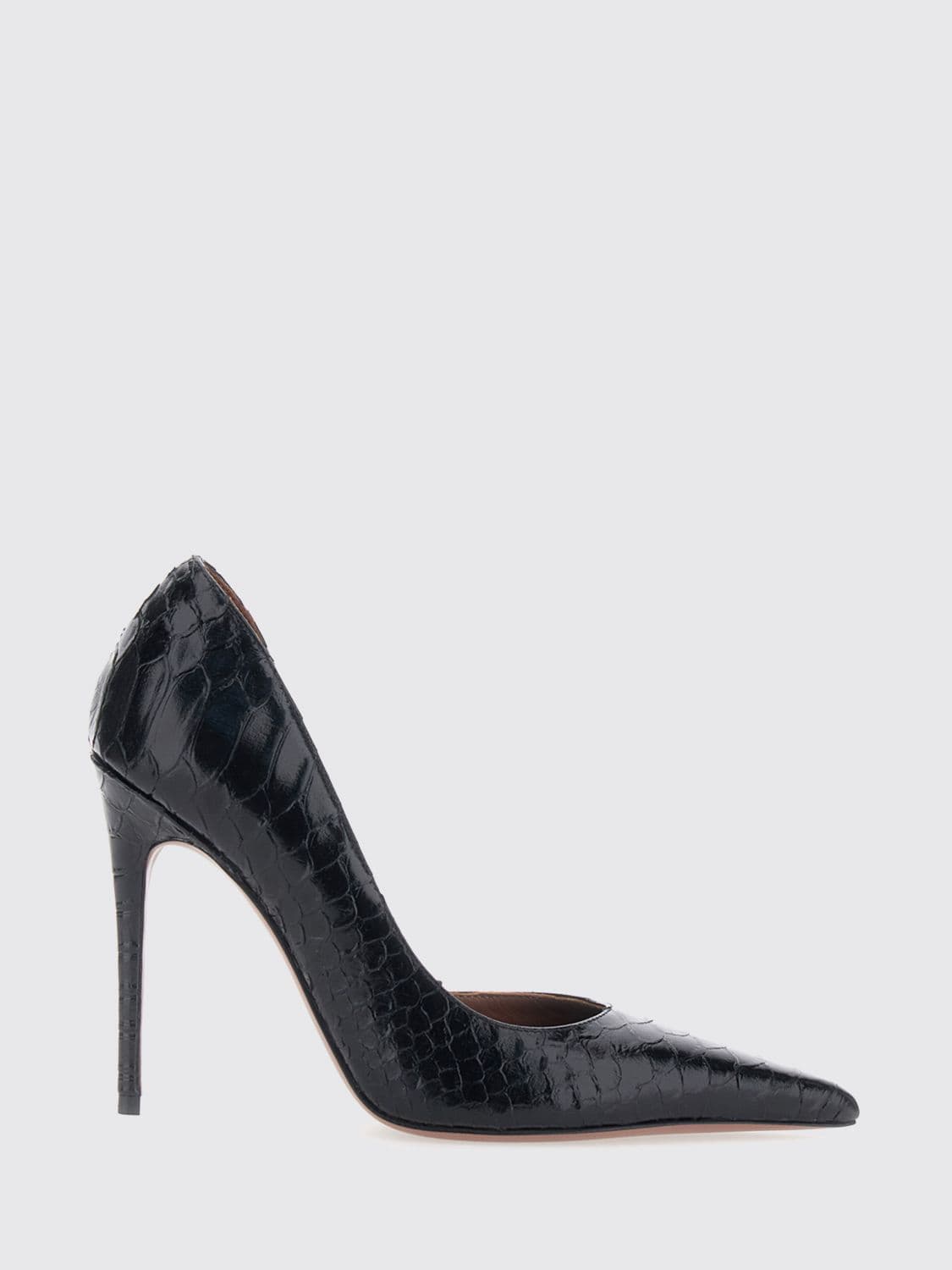 Paris Texas Python Print Leather Vera Pumps