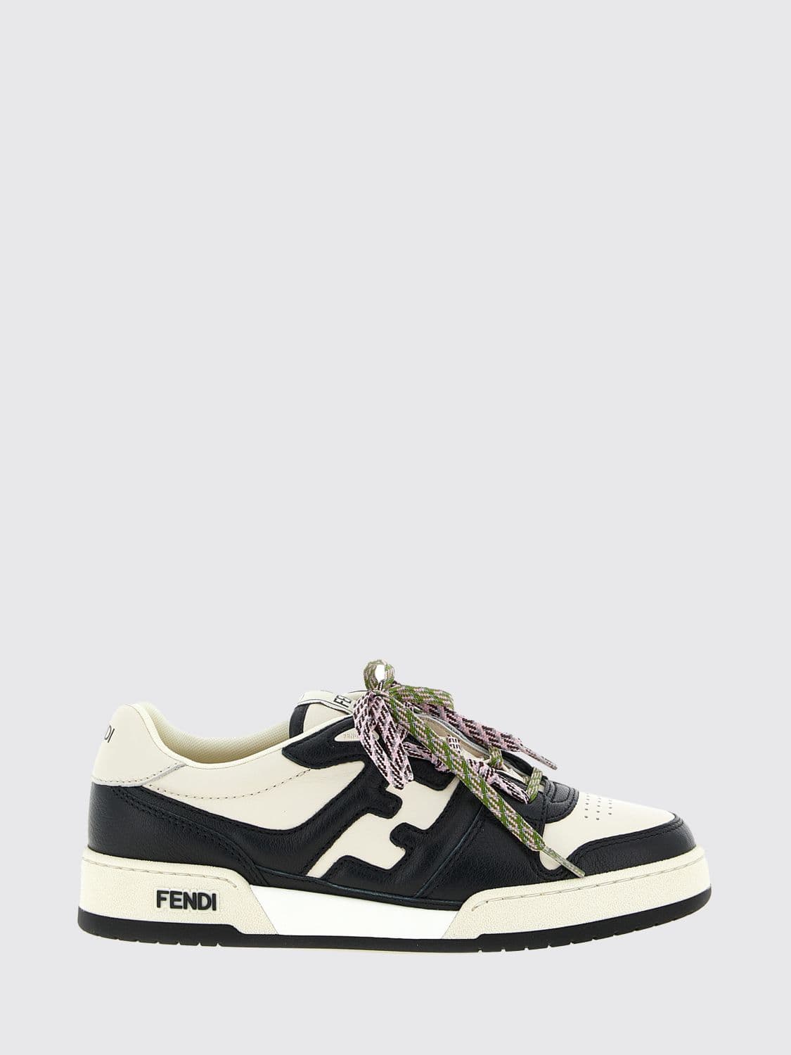 Fendi Match Leather Sneakers