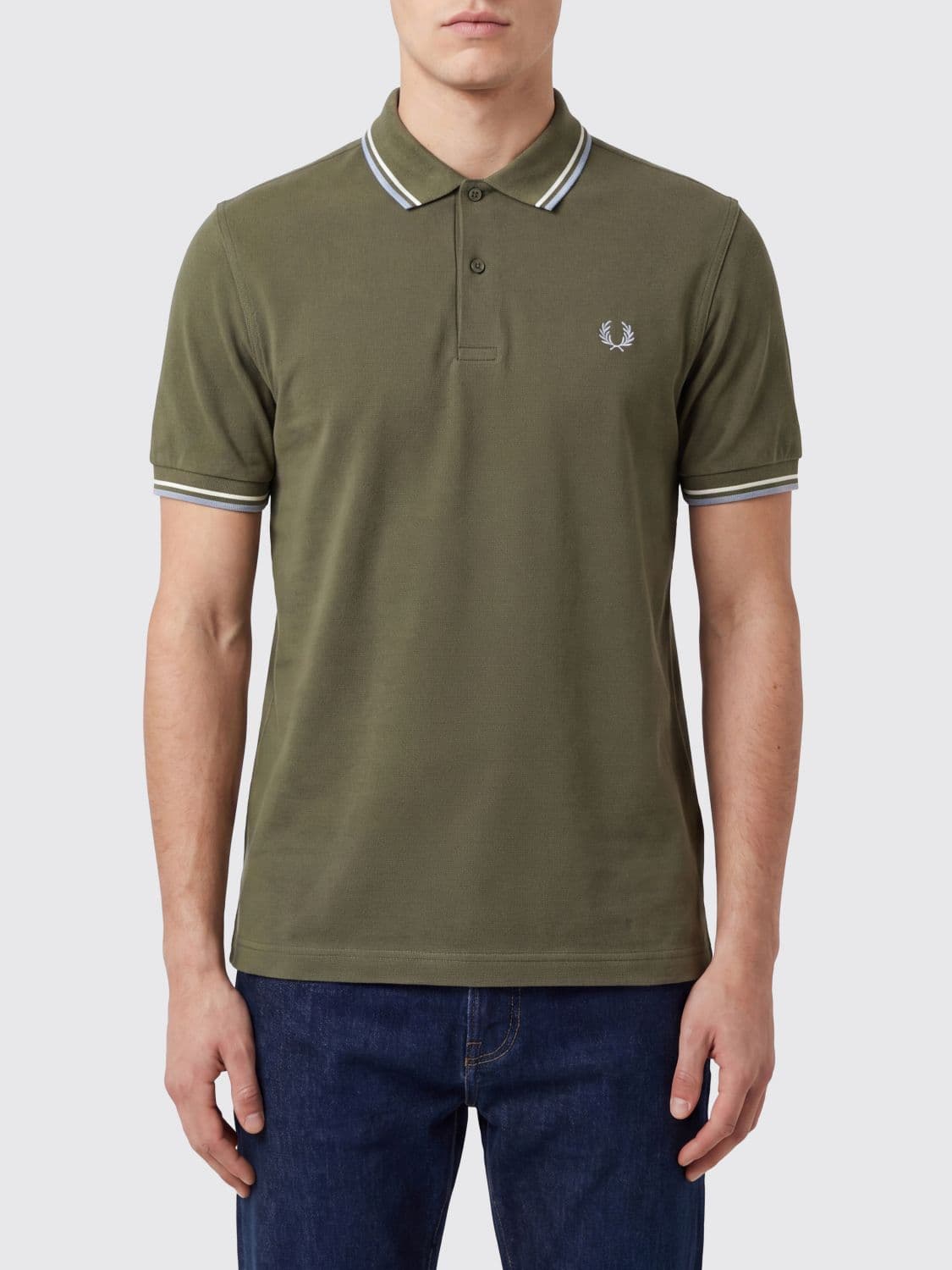 Fred Perry Cotton Polo Shirt with Logo