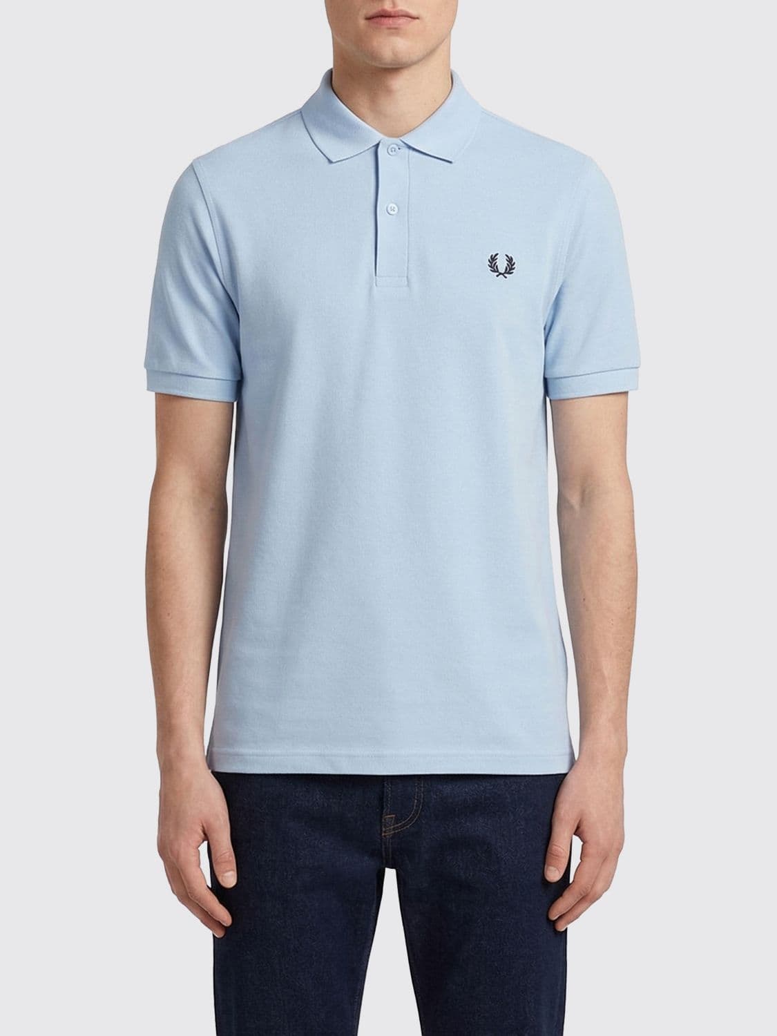 Fred Perry Cotton Polo Shirt with Logo