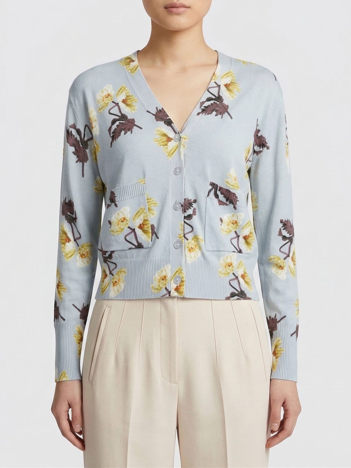 In Bed With You Floral Cotton Blend Cardigan · L