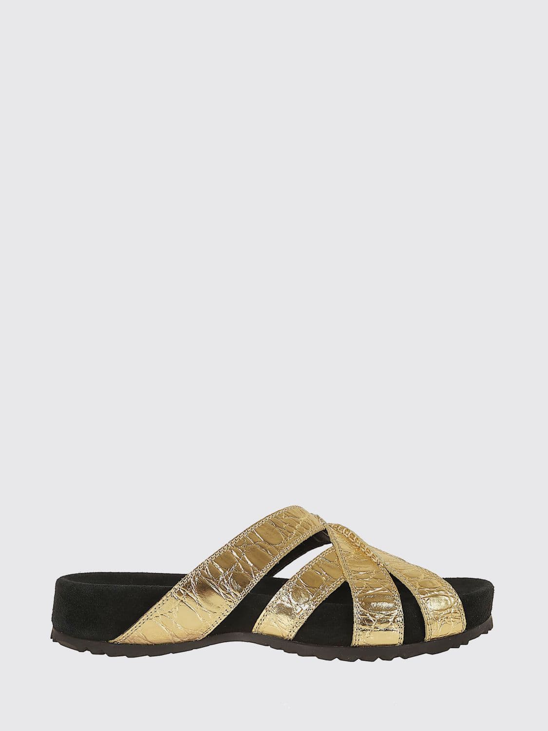 Dries Van Noten Laminated Leather Sandals