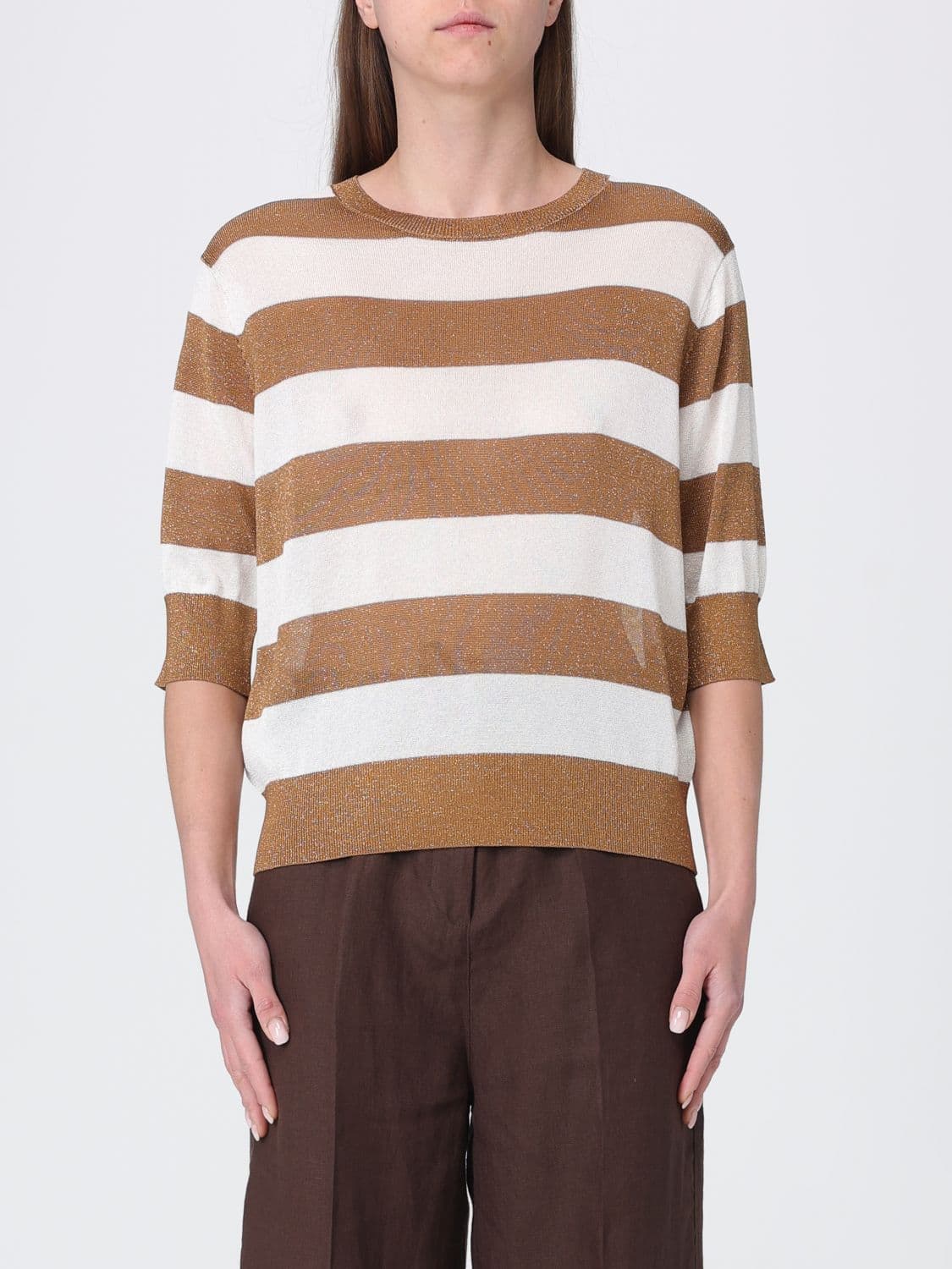 Kangra Striped Viscose Blend Sweater