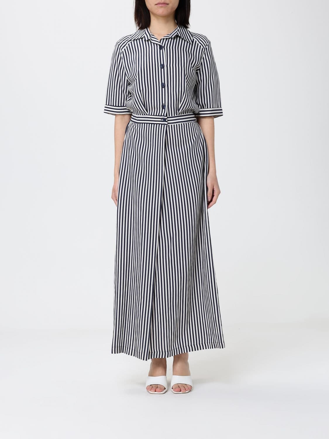 Hanita Striped Shirtdress · S