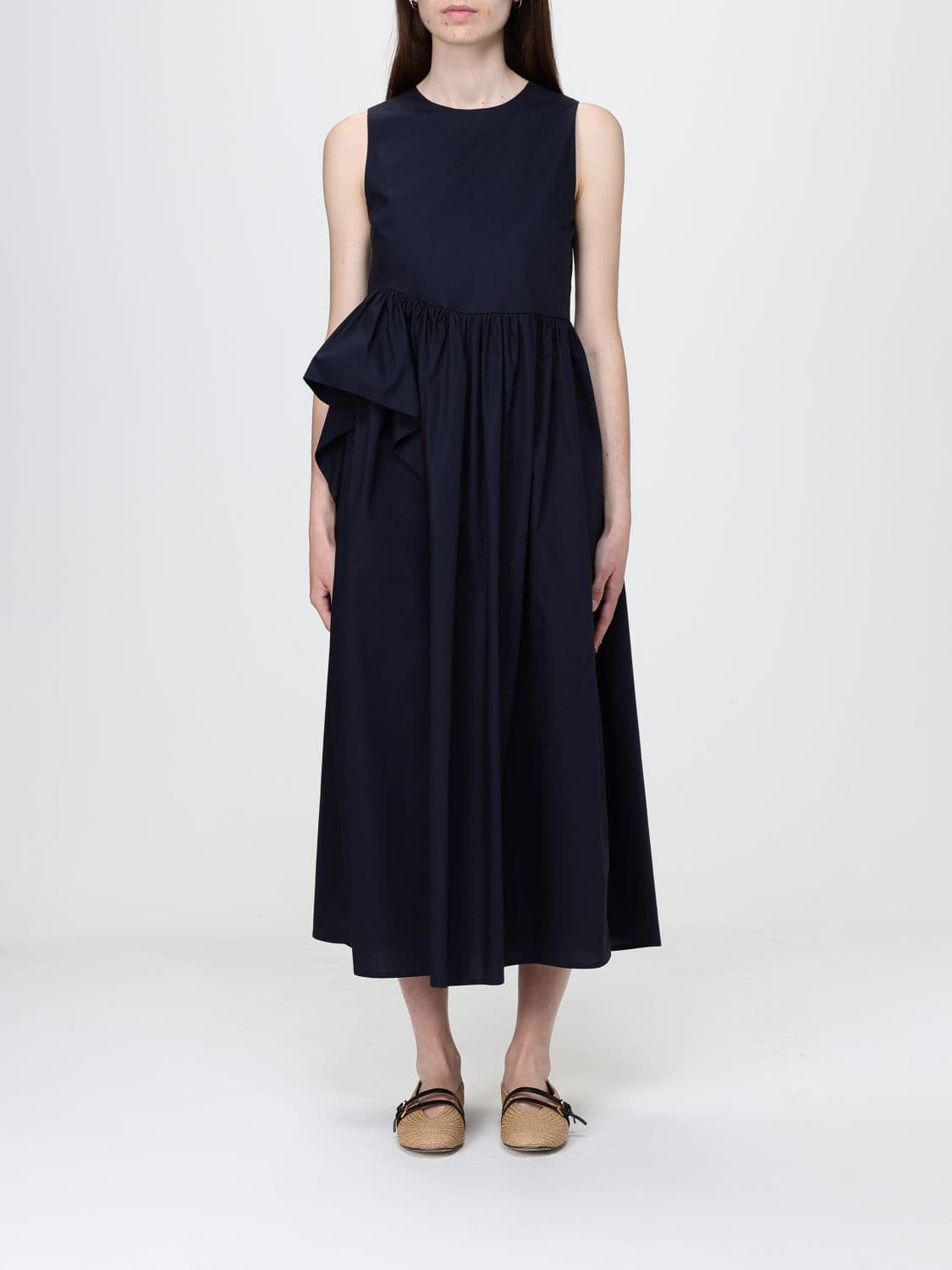 Meimeij Cotton Poplin Midi Dress