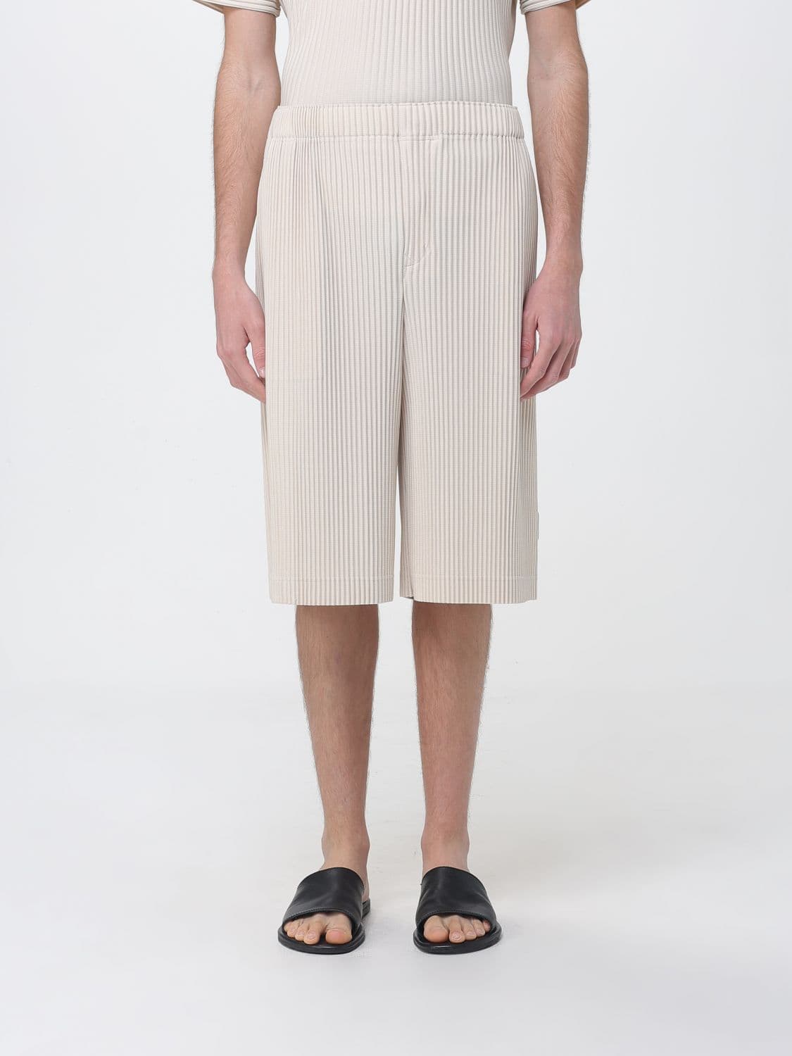 Homme Plisse' Issey Miyake Pleated Crepe Shorts