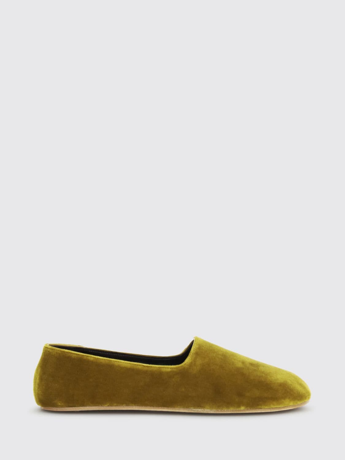 The Row Ponti Velvet Ballerina Flats