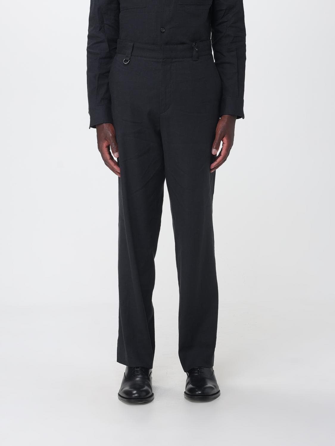 Paolo Pecora Linen Blend Straight Trousers