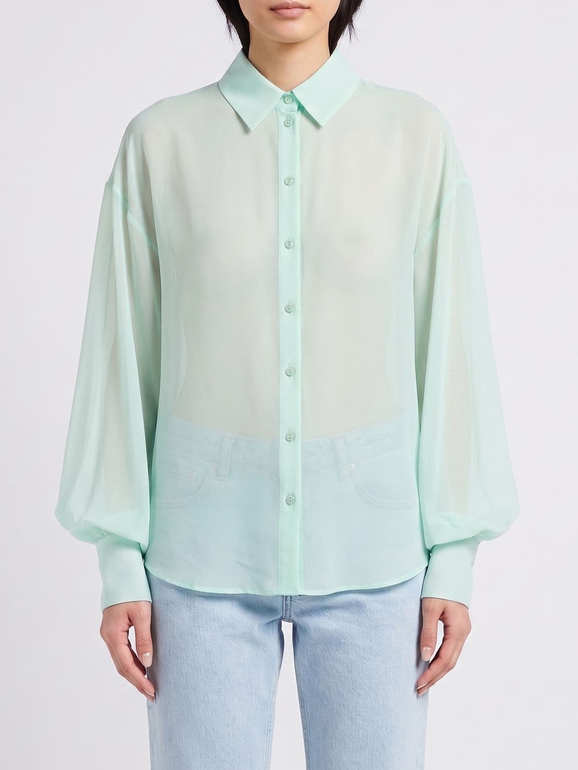 Patrizia Pepe Crêpe Shirt · 42