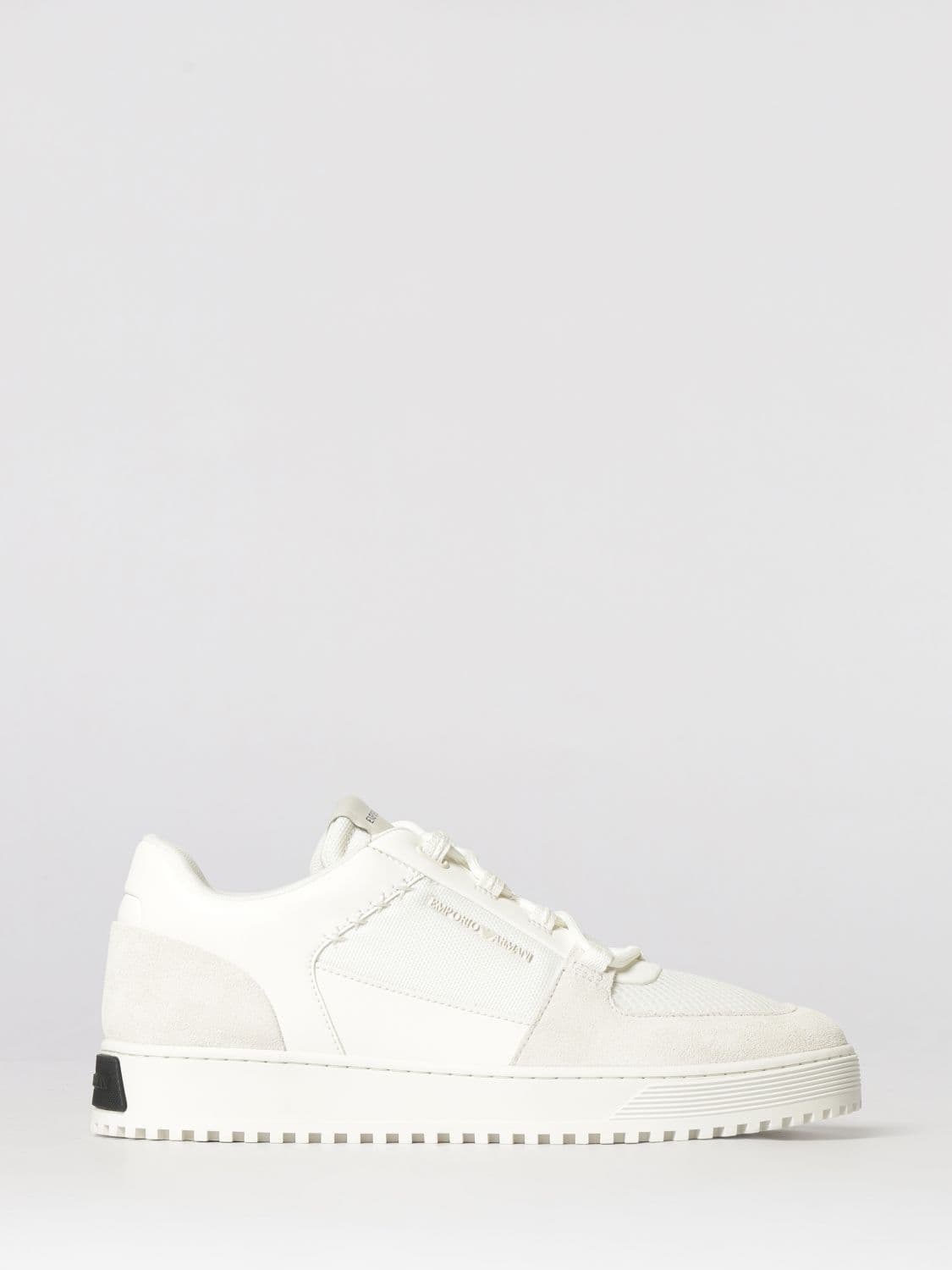Emporio Armani Mesh and Suede Sneakers
