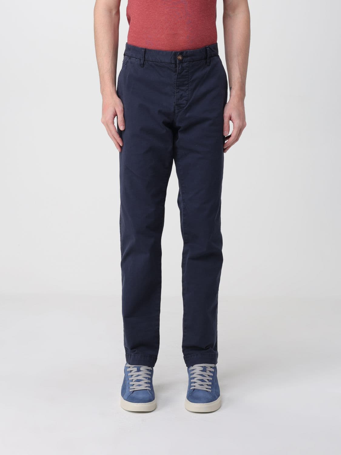 Blauer Stretch Cotton Chino Trousers