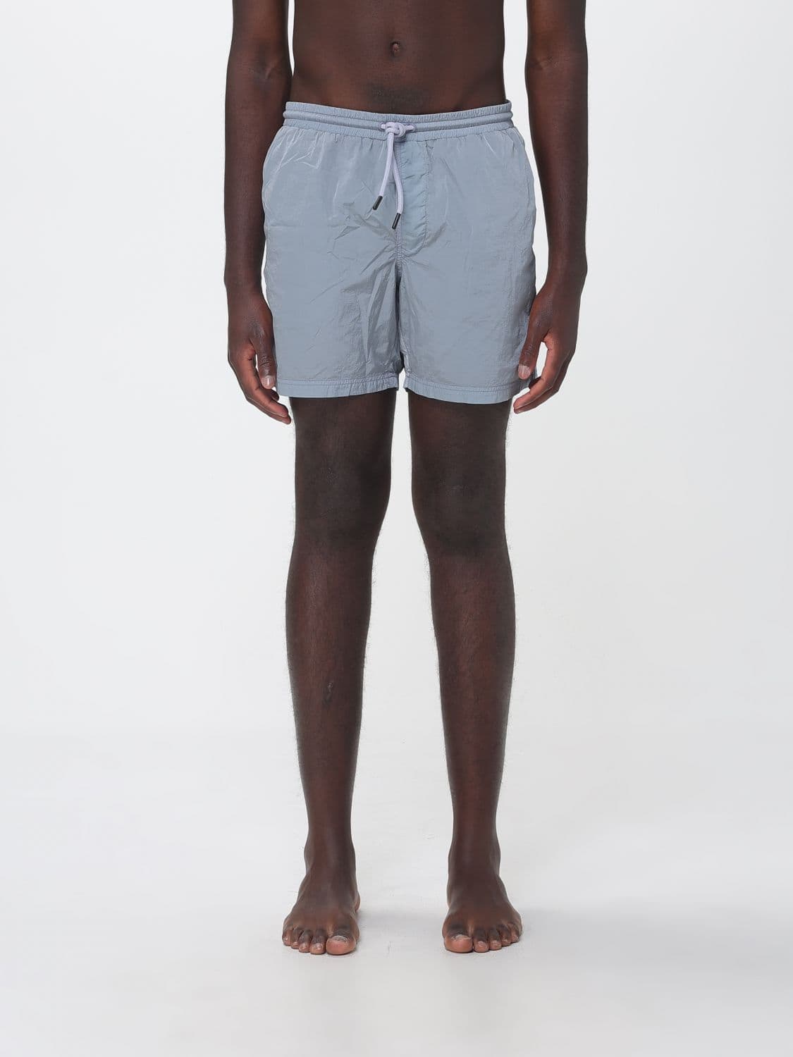 Blauer Nylon Swimsuit with Drawstring