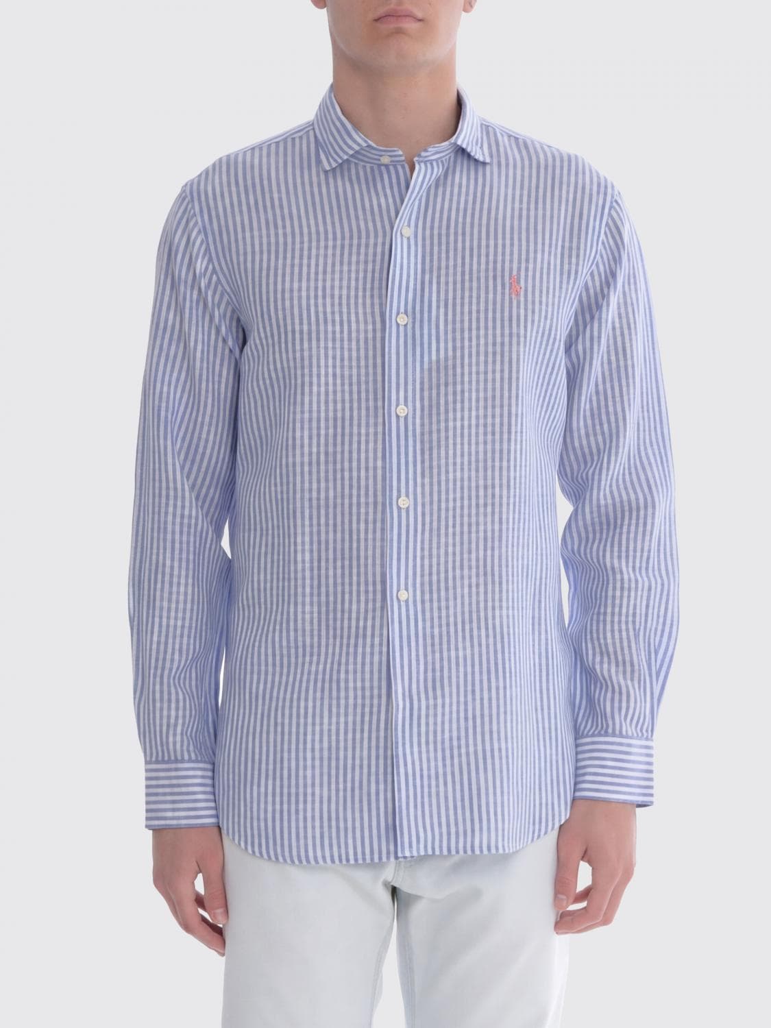 Polo Ralph Lauren Striped Linen Blend Casual Shirt