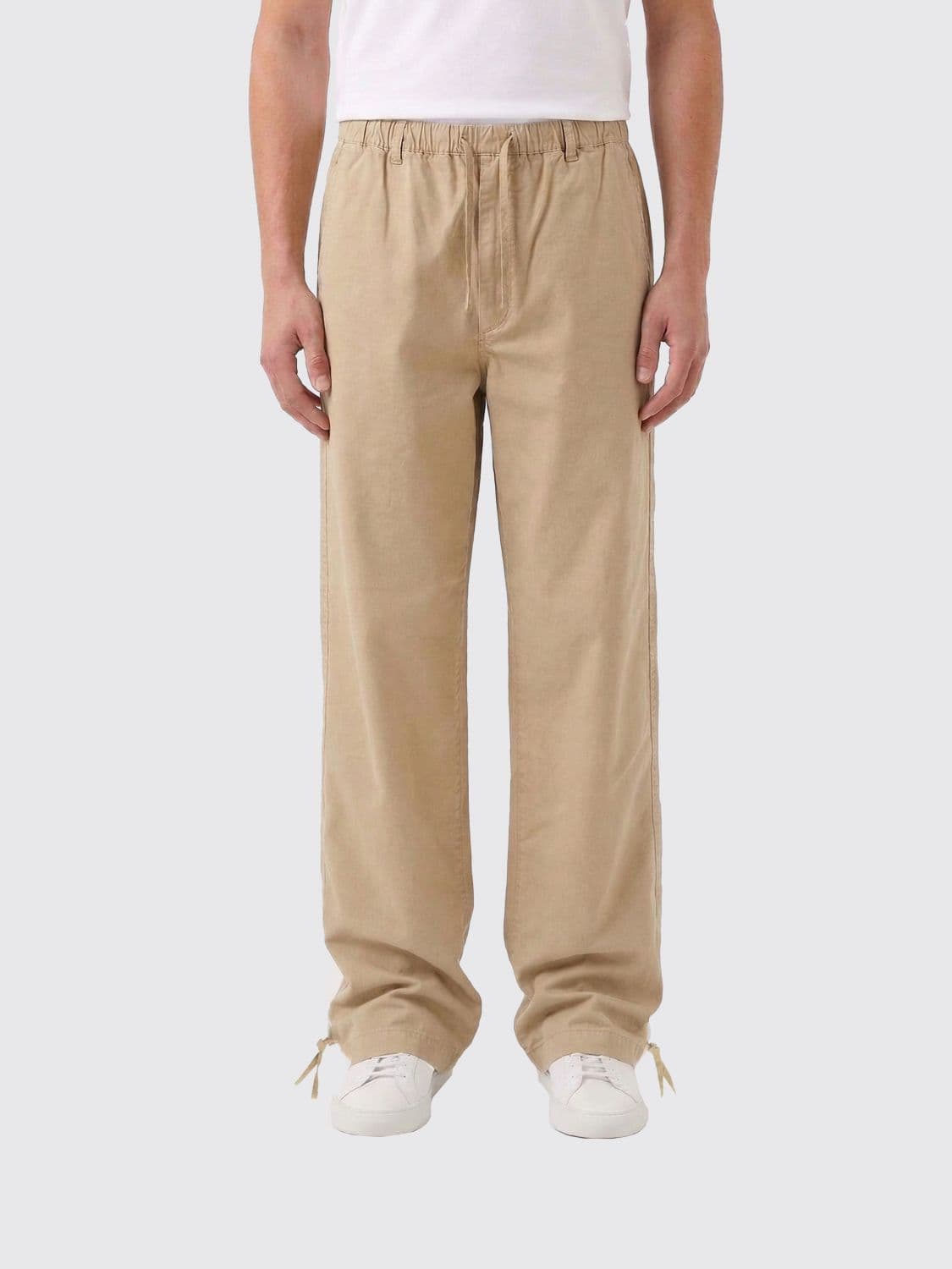 Ferragamo Cotton and Silk Wide-Leg Trousers with Drawstring