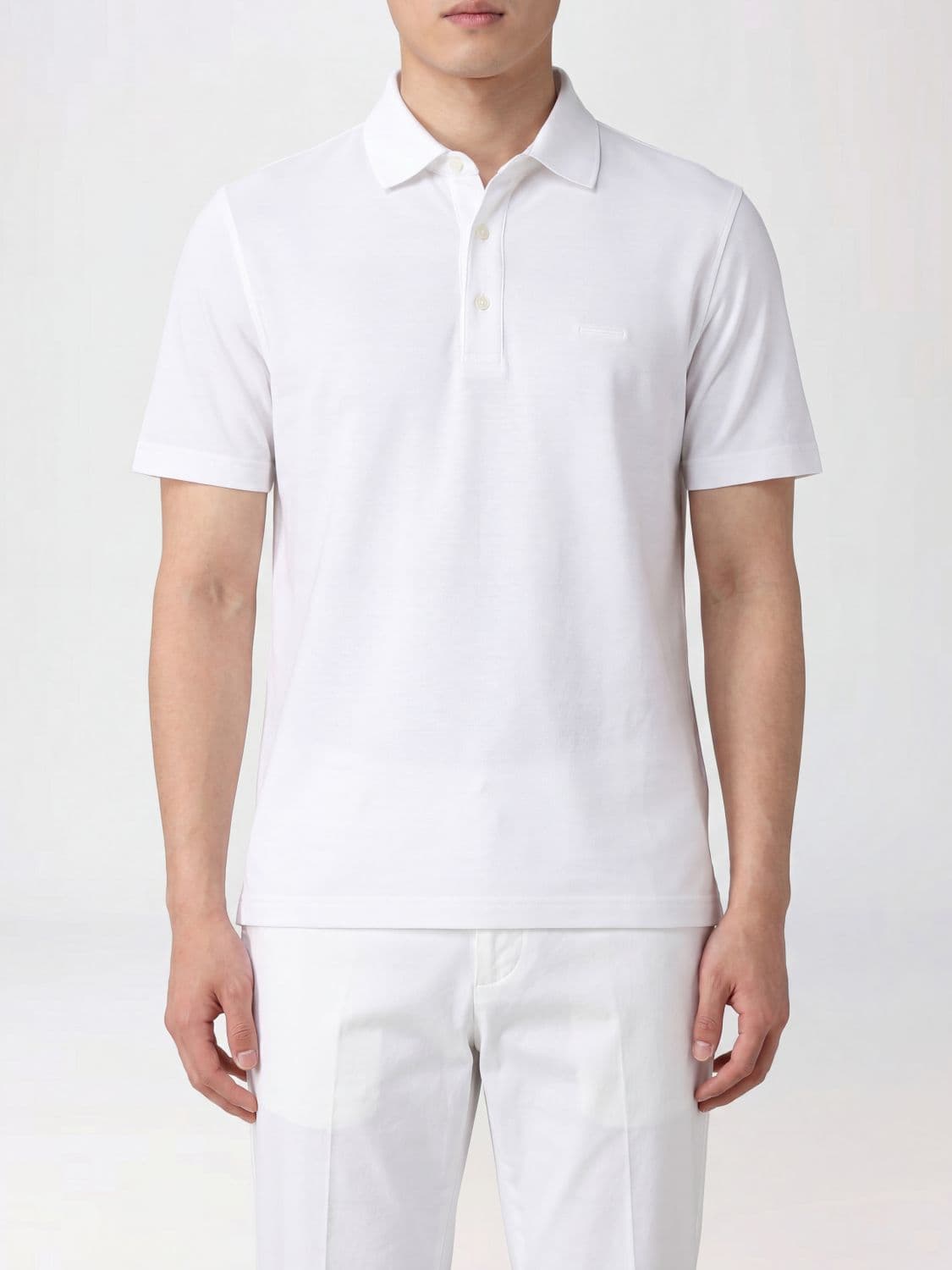 Zegna Cotton Polo Shirt with Logo