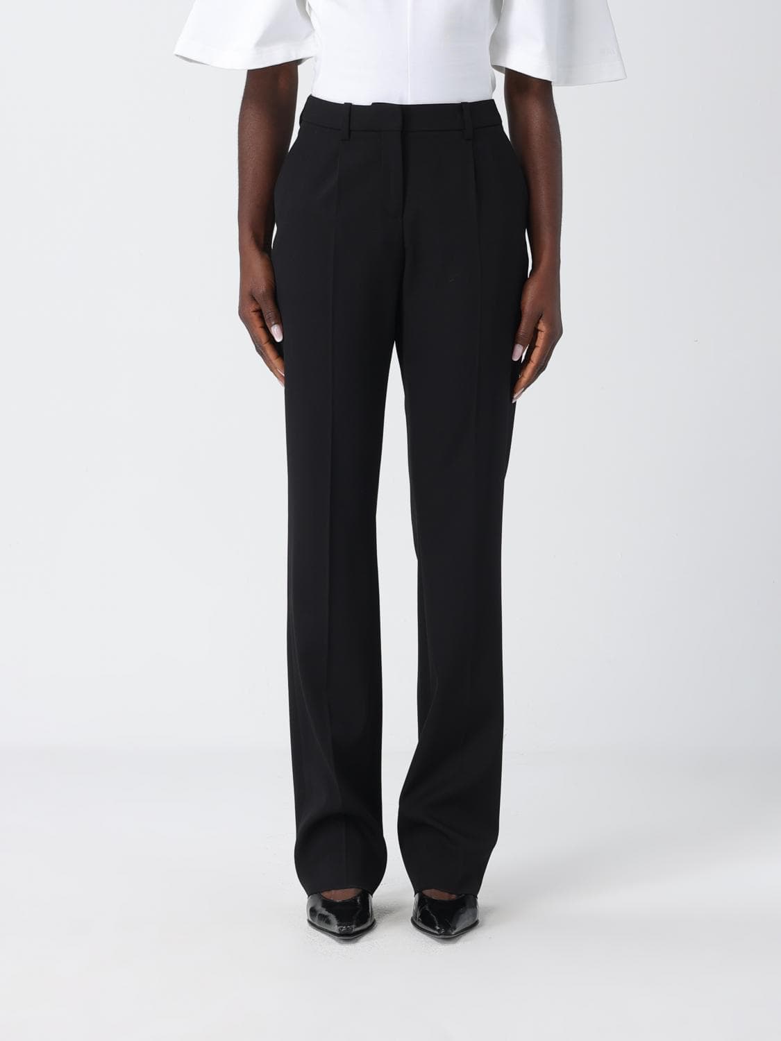 Balenciaga Stretch Wool Slim Fit Trousers