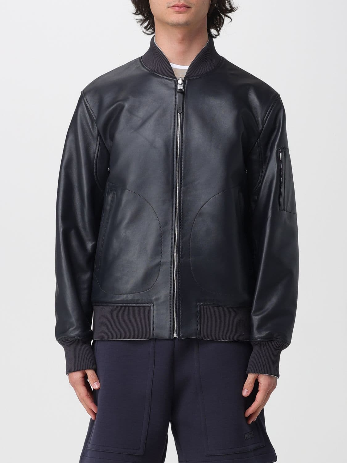 Mackage Leather Bomber Jacket