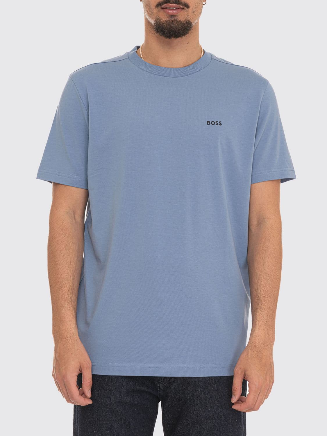 Boss Cotton T-shirt with Logo