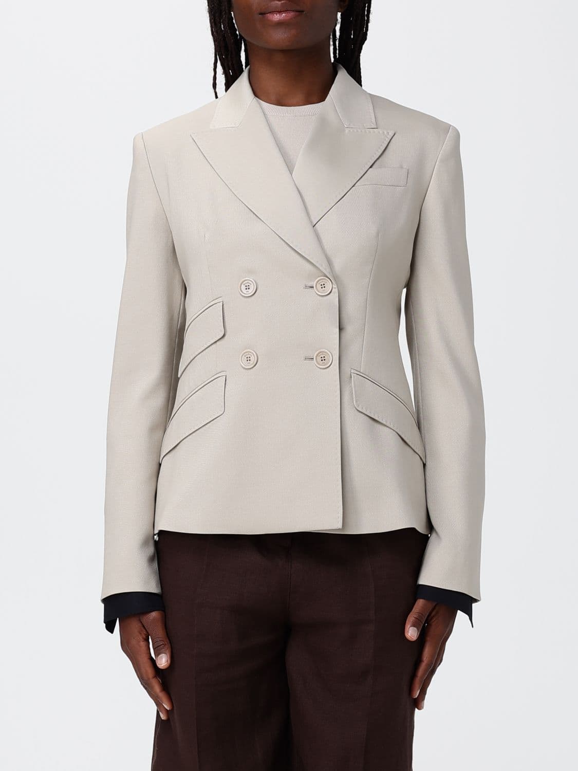 Max Mara Double-Breasted Wool Blazer