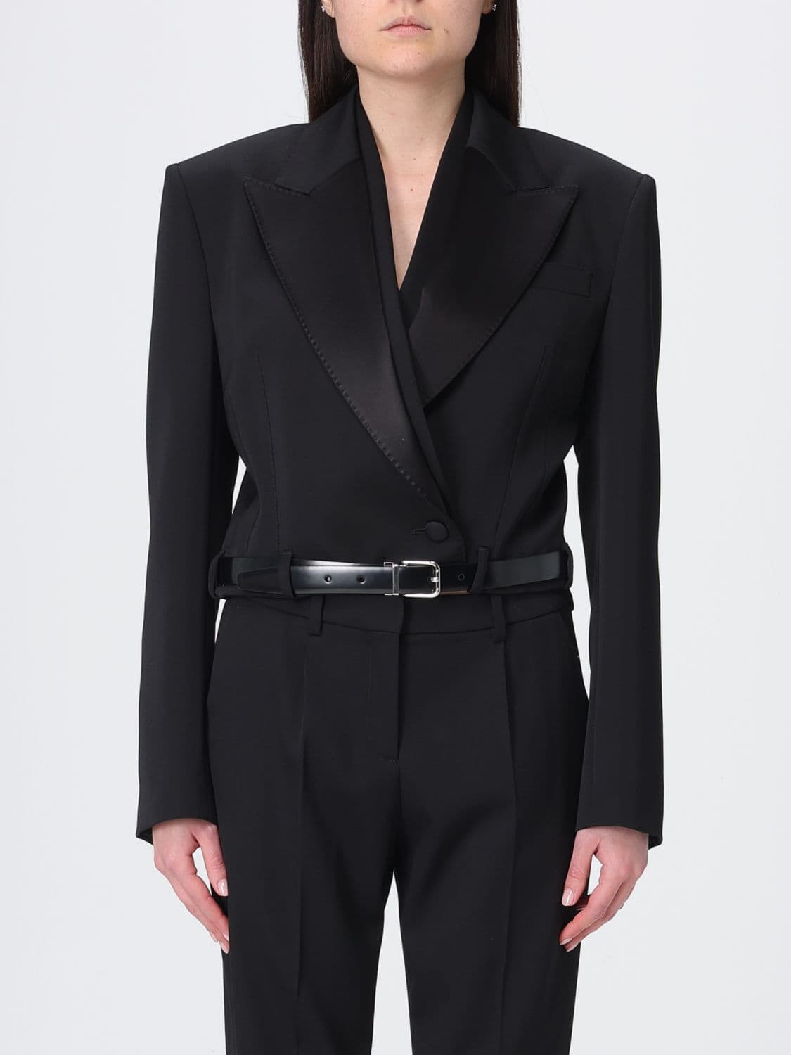 Dolce & Gabbana Crop Tuxedo Blazer