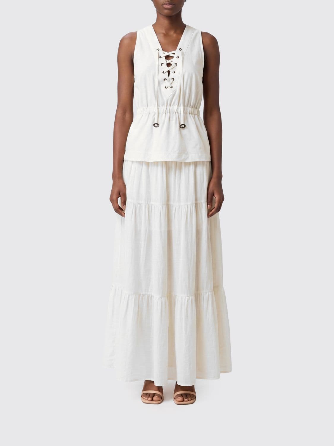 Pinko Cotton Long Dress · 40