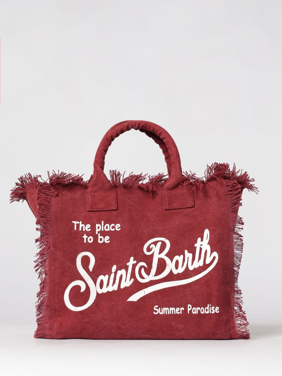 Mc2 Saint Barth Printed Cotton Vanity Bag with Logo · OS