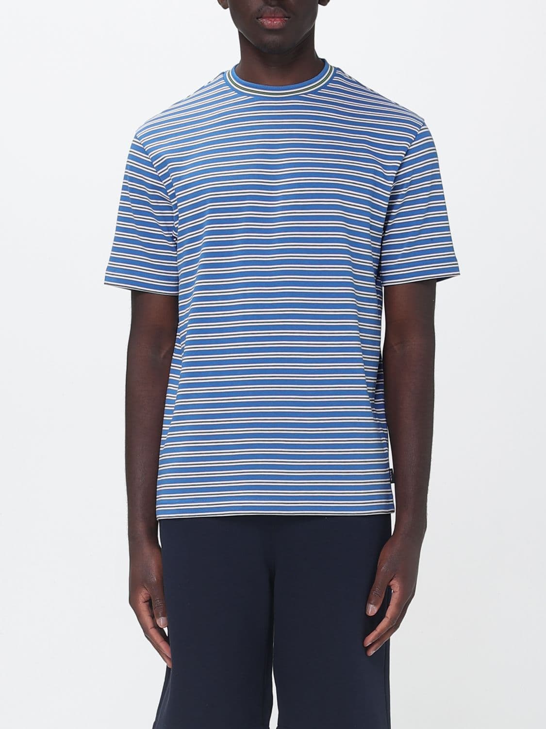 Paul Smith Striped Organic Cotton T-Shirt · S