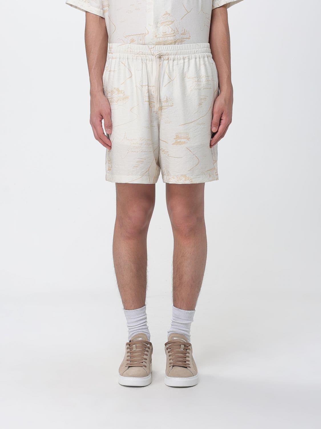 Maison Kitsuné Viscose Jogging Shorts