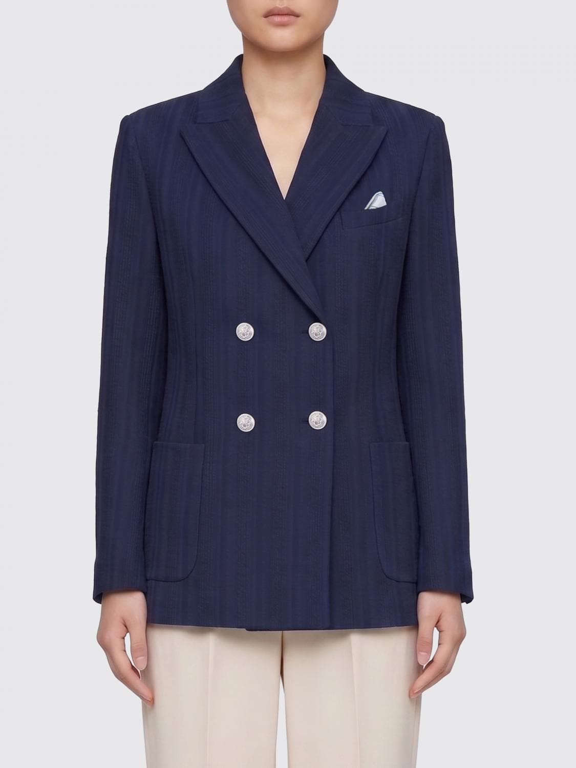 Circolo 1901 Double Breasted Jacket in Cotton